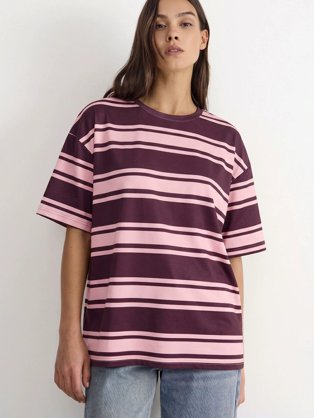 ZARA Trendy Striped Short Sleeve Russian Summer Shirt Top